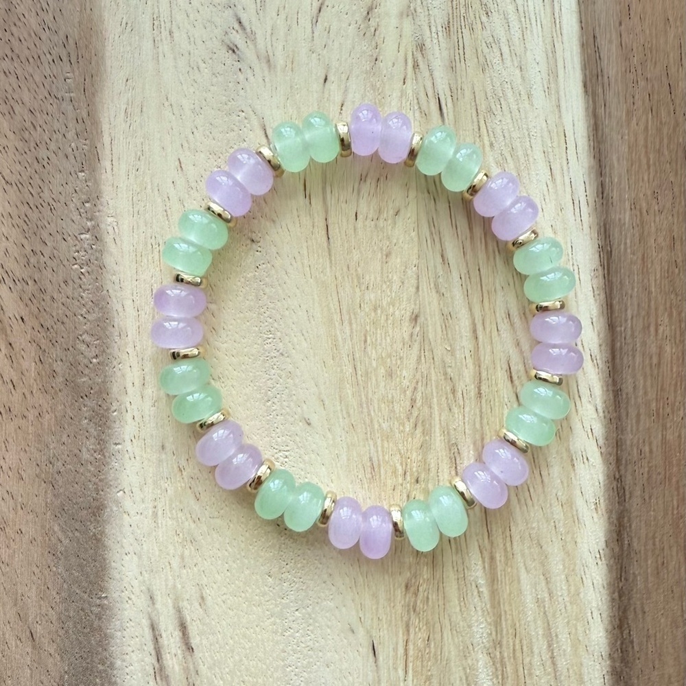 Pastel Glass Beaded Bracelet - Picture 7 of 7